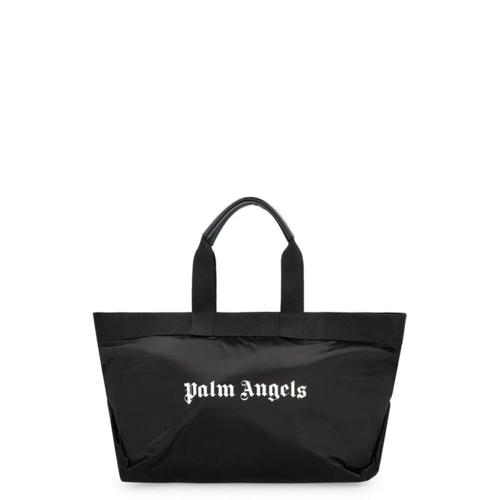 PALM ANGELS Logo Tote Bag Men BLACK Totes
